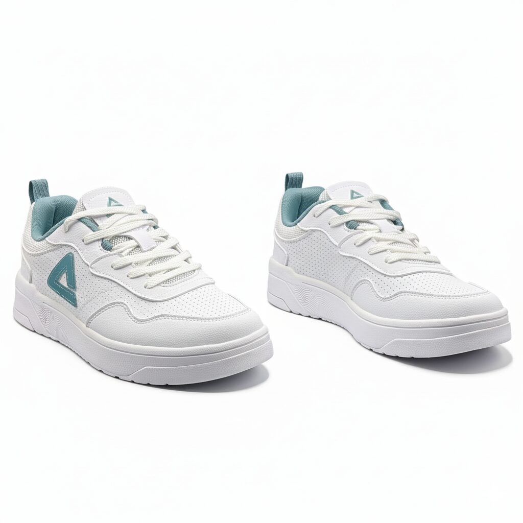 Peak Taichi Casual Flat Shoes White Green